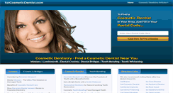 Desktop Screenshot of 1stcosmeticdentist.com